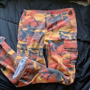 Dickies orange cammo pants